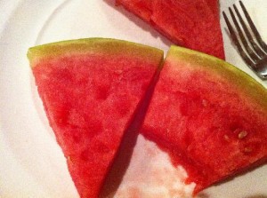 Watermelon piece gone bad